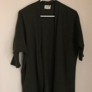 Half sleeve open cardigan
